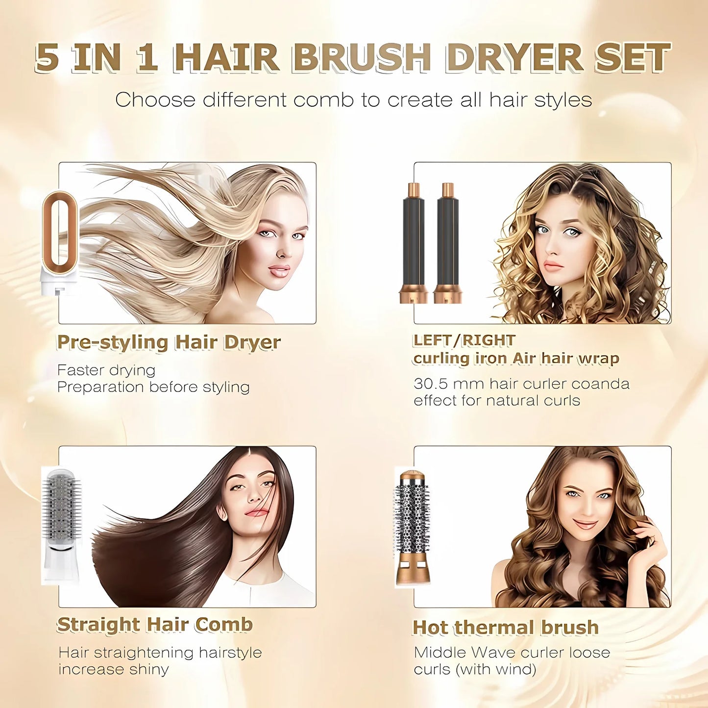 KIT coiffure 5 en 1