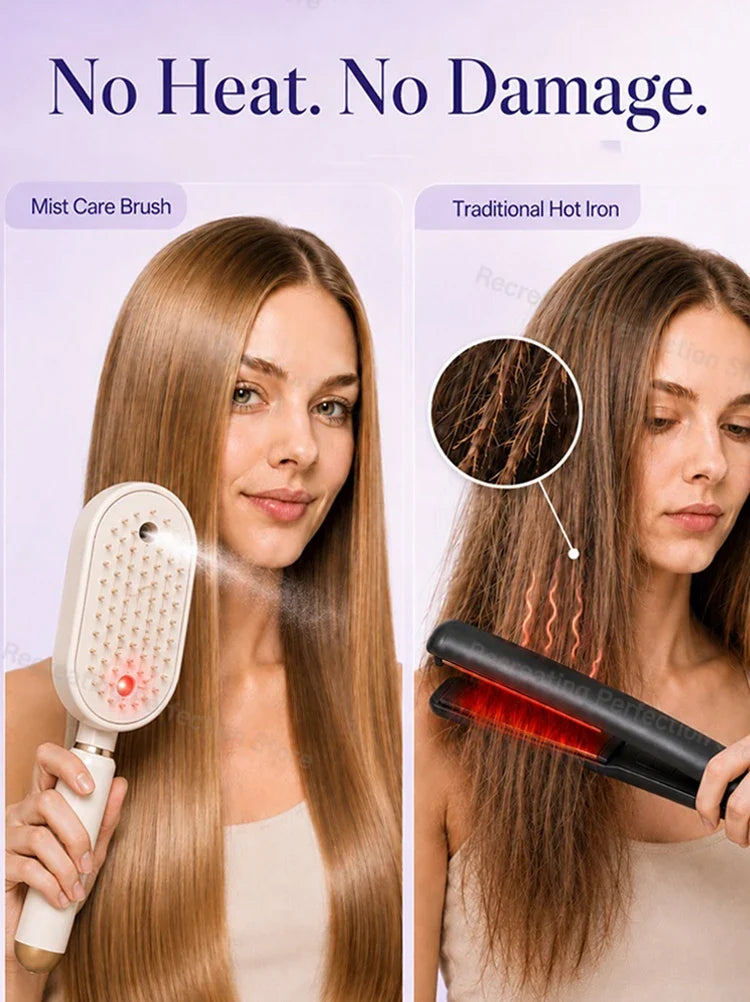 Comparaison entre une brosse lissante et un fer à lisser