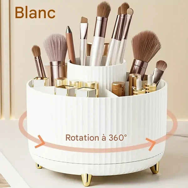 Organisateur Maquillage 360° Lissea : Design Compact et Fonctionnel