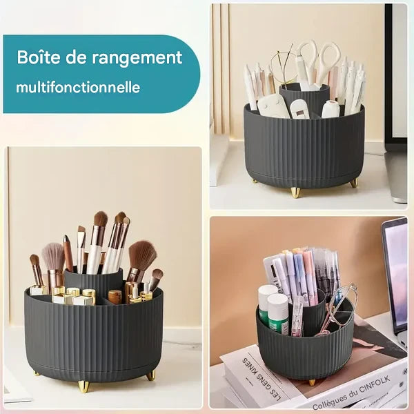 Organisateur Maquillage 360° Lissea : Design Compact et Fonctionnel